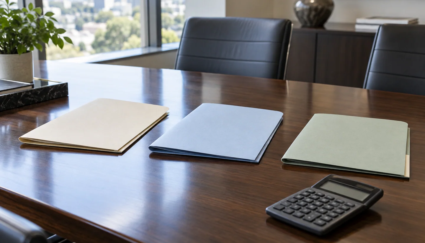 Separate offer folders and a calculator