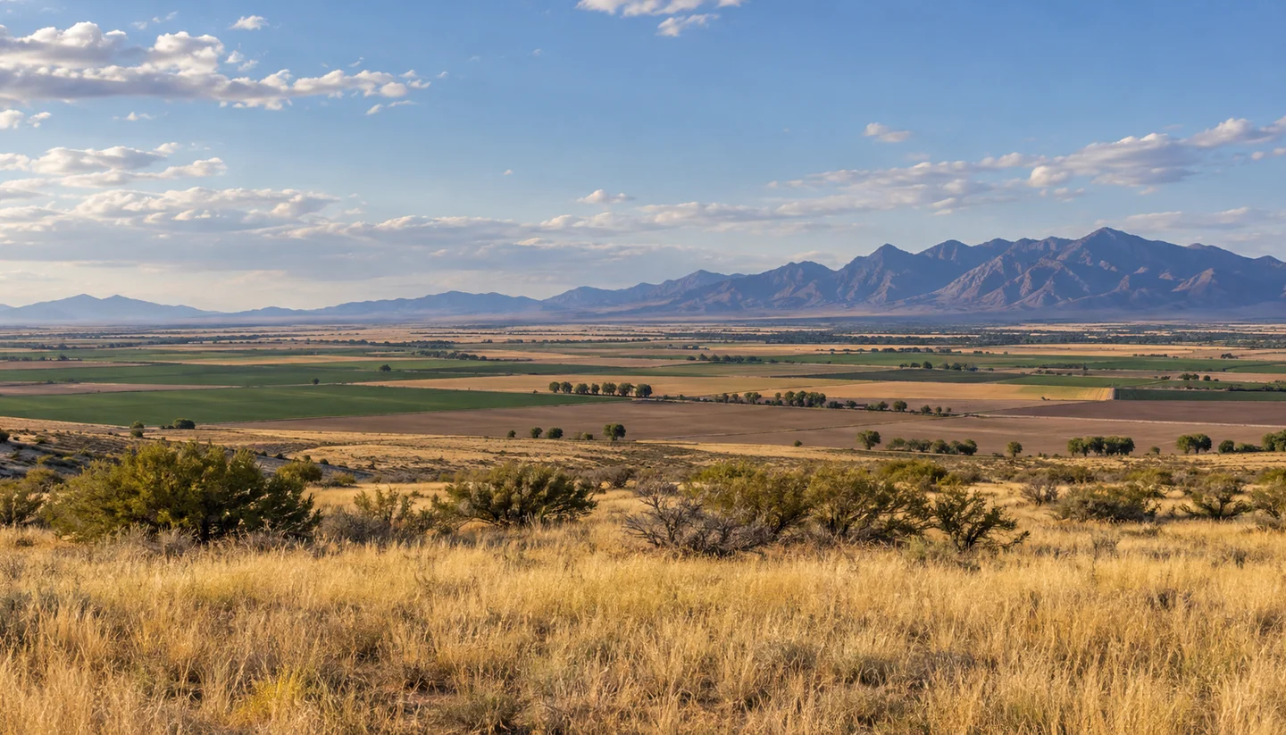 Photorealistic Arizona land setting