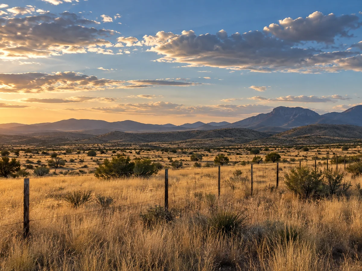 Photorealistic Arizona rural acreage